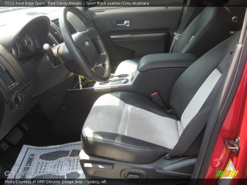 Red Candy Metallic / Sport Black Leather/Grey Alcantara 2010 Ford Edge Sport