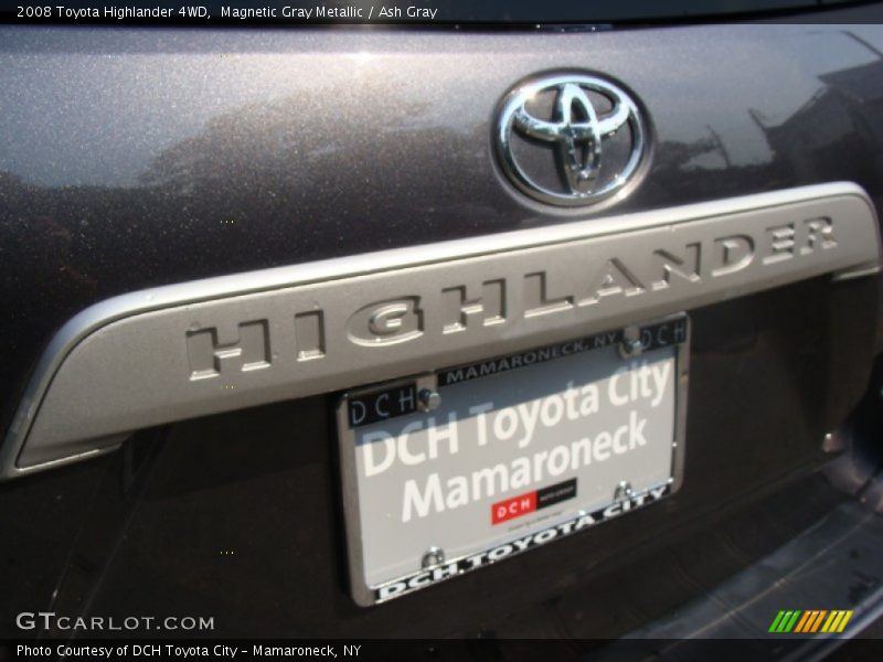 Magnetic Gray Metallic / Ash Gray 2008 Toyota Highlander 4WD
