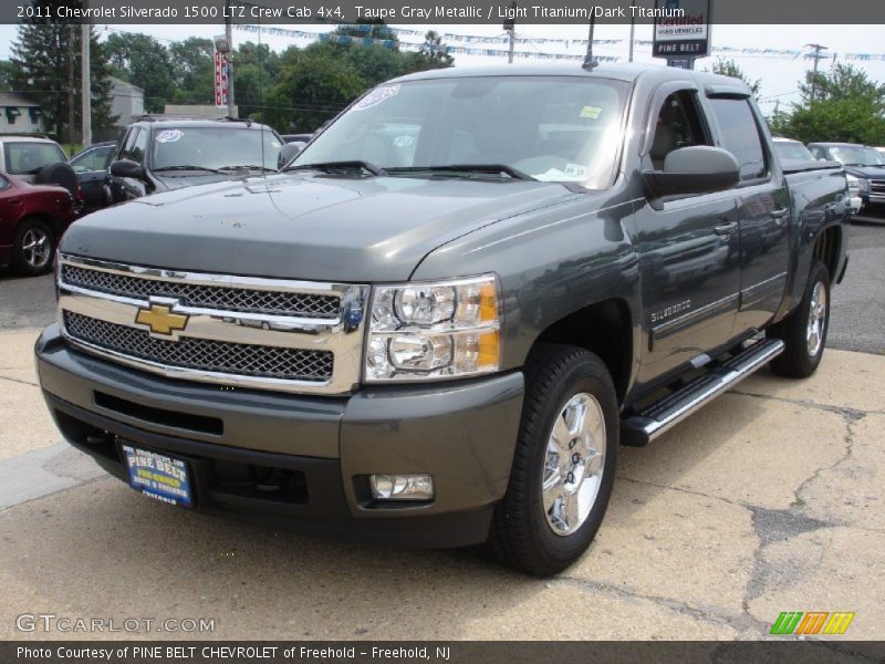 Taupe Gray Metallic / Light Titanium/Dark Titanium 2011 Chevrolet Silverado 1500 LTZ Crew Cab 4x4