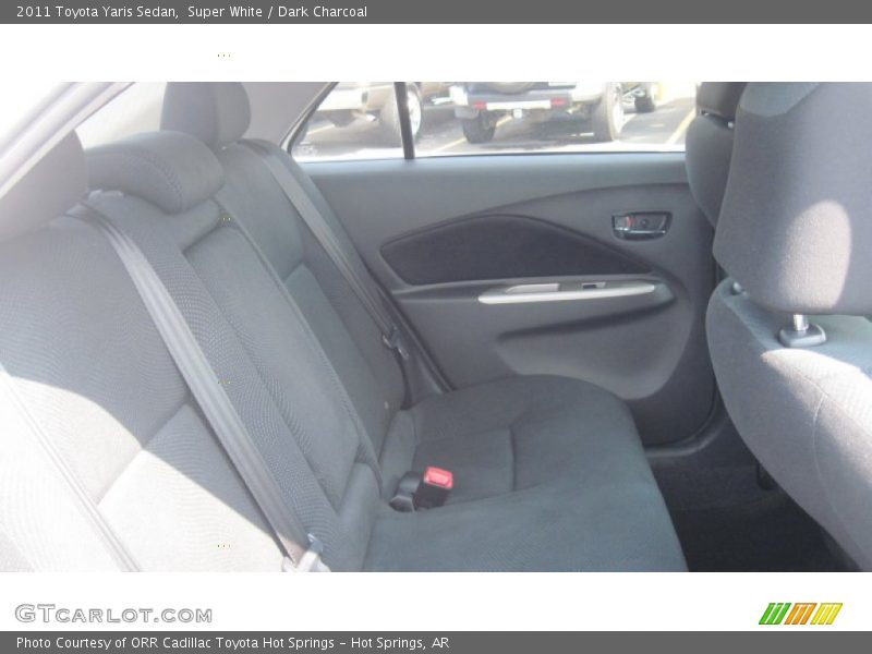 Super White / Dark Charcoal 2011 Toyota Yaris Sedan