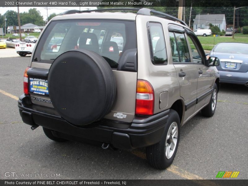 Light Bronzemist Metallic / Medium Gray 2002 Chevrolet Tracker 4WD Hard Top