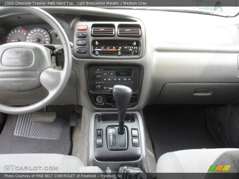 Dashboard of 2002 Tracker 4WD Hard Top