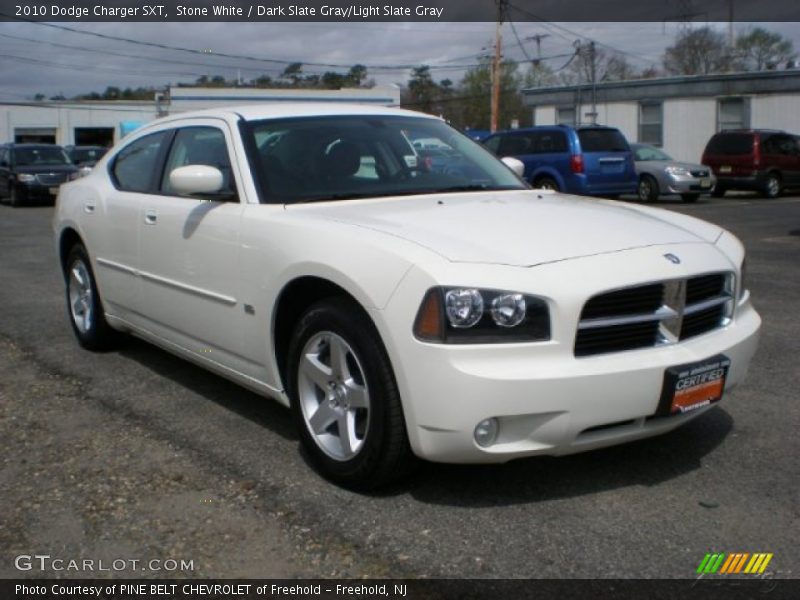 Stone White / Dark Slate Gray/Light Slate Gray 2010 Dodge Charger SXT