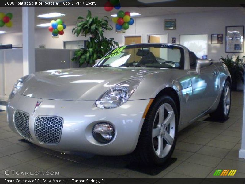 Cool Silver / Ebony 2008 Pontiac Solstice Roadster