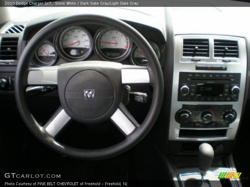 Stone White / Dark Slate Gray/Light Slate Gray 2010 Dodge Charger SXT