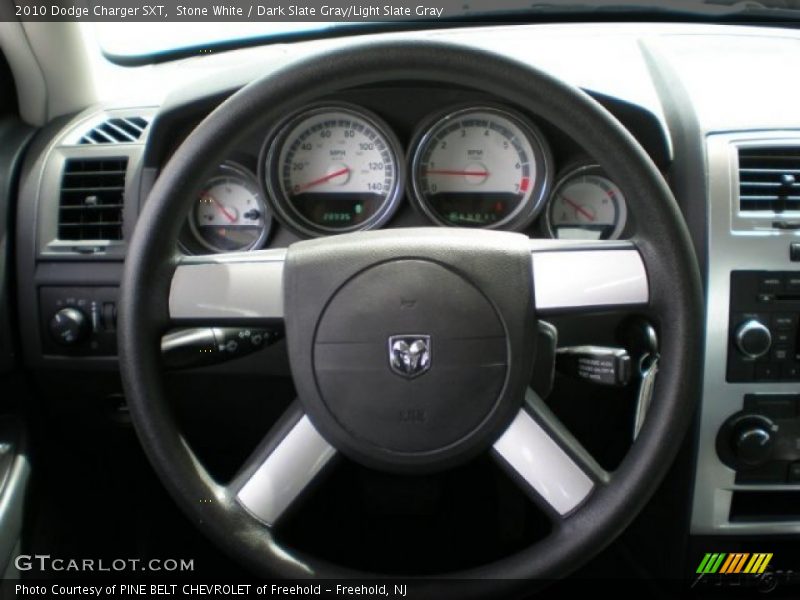 Stone White / Dark Slate Gray/Light Slate Gray 2010 Dodge Charger SXT