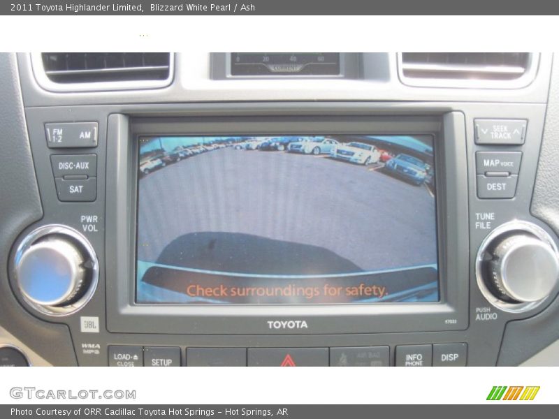 Blizzard White Pearl / Ash 2011 Toyota Highlander Limited
