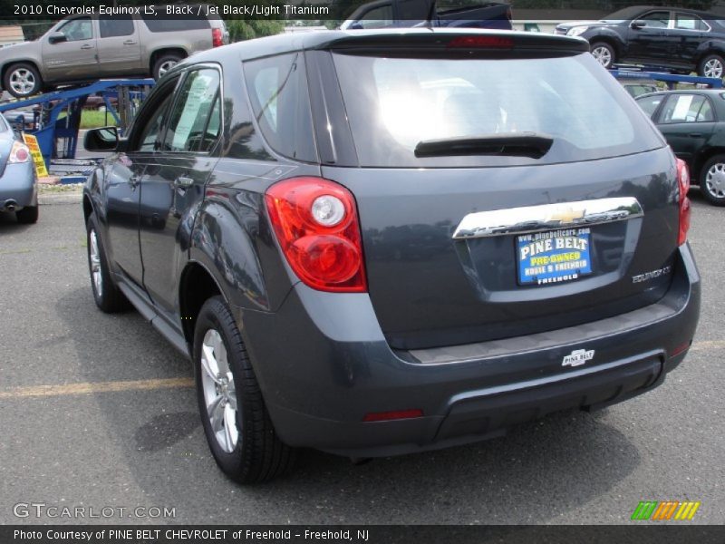 Black / Jet Black/Light Titanium 2010 Chevrolet Equinox LS