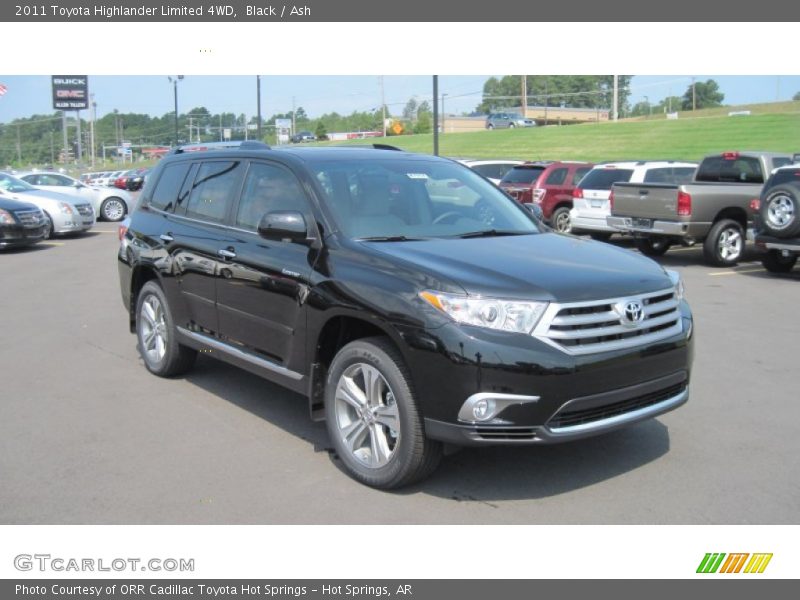 Black / Ash 2011 Toyota Highlander Limited 4WD