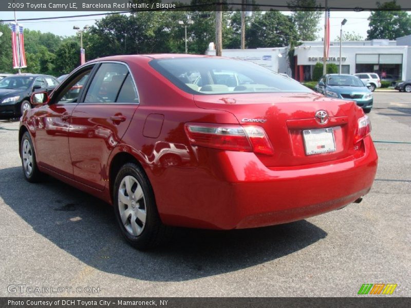 Barcelona Red Metallic / Bisque 2009 Toyota Camry LE