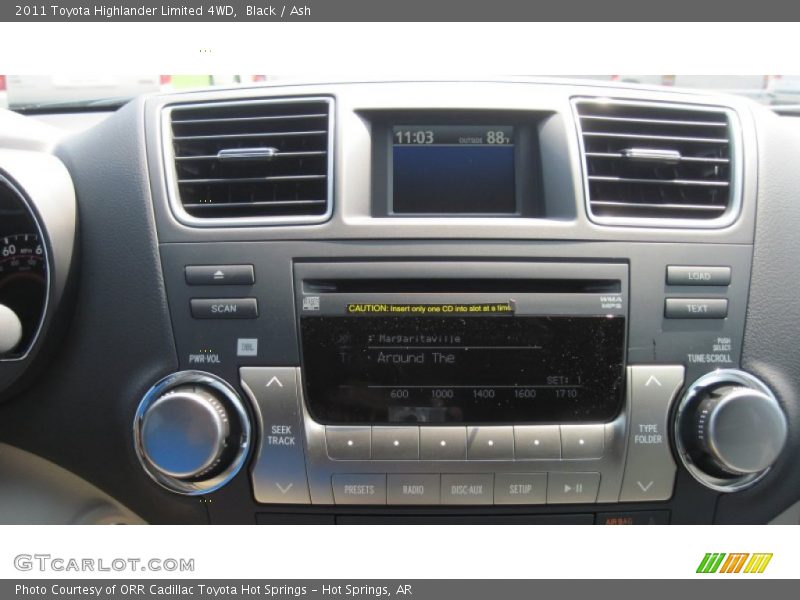 Black / Ash 2011 Toyota Highlander Limited 4WD