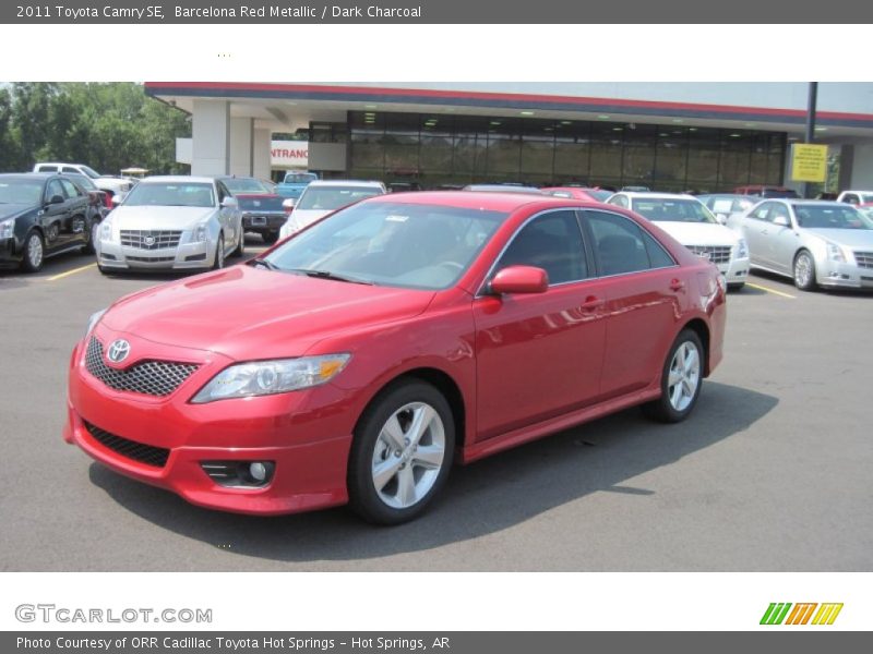 Barcelona Red Metallic / Dark Charcoal 2011 Toyota Camry SE