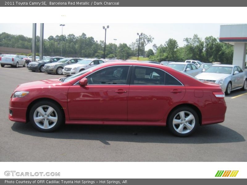 Barcelona Red Metallic / Dark Charcoal 2011 Toyota Camry SE