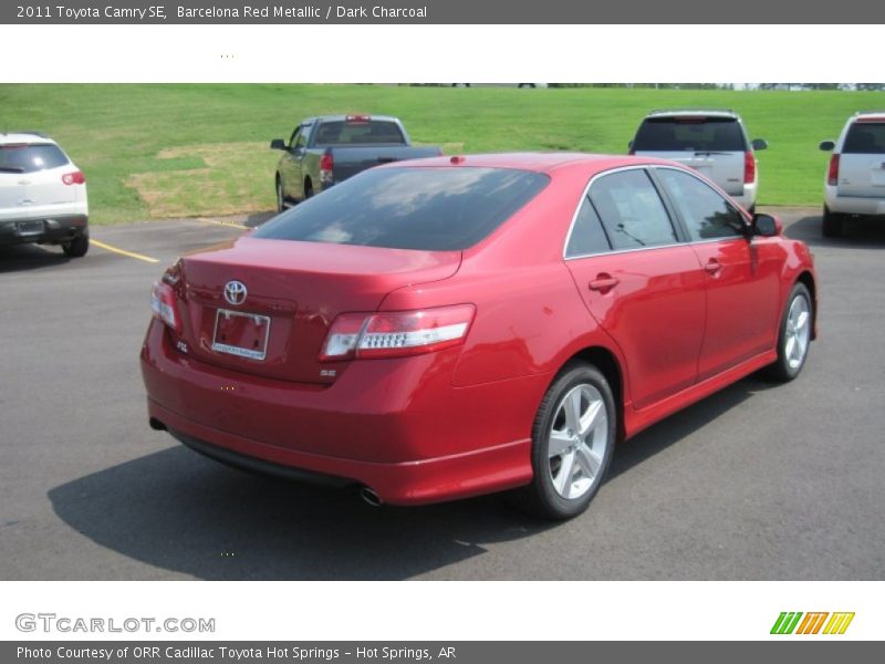 Barcelona Red Metallic / Dark Charcoal 2011 Toyota Camry SE