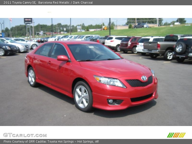 Barcelona Red Metallic / Dark Charcoal 2011 Toyota Camry SE
