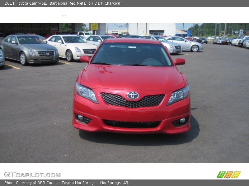 Barcelona Red Metallic / Dark Charcoal 2011 Toyota Camry SE
