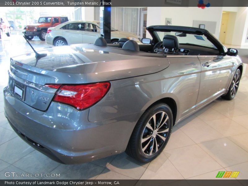 Tungsten Metallic / Black 2011 Chrysler 200 S Convertible