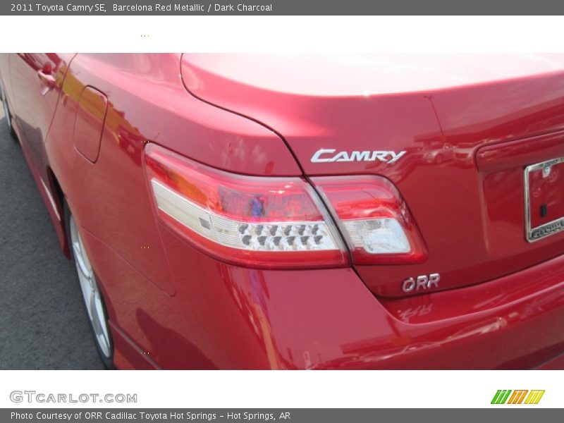 Barcelona Red Metallic / Dark Charcoal 2011 Toyota Camry SE