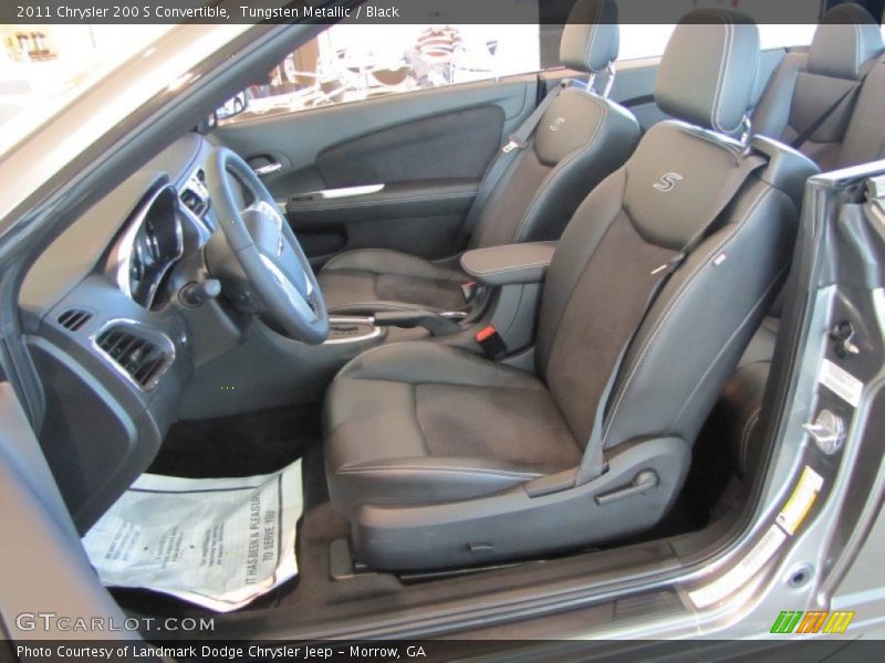 Tungsten Metallic / Black 2011 Chrysler 200 S Convertible