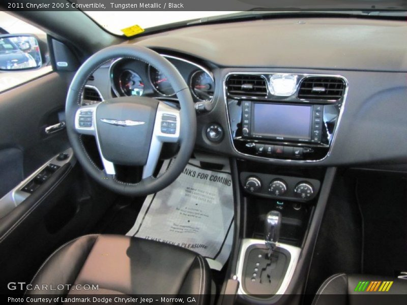 Tungsten Metallic / Black 2011 Chrysler 200 S Convertible
