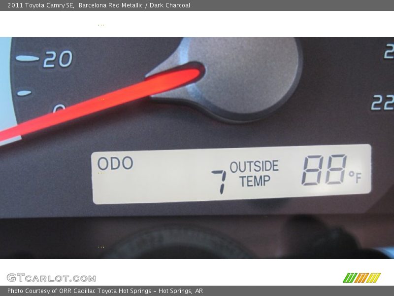 Barcelona Red Metallic / Dark Charcoal 2011 Toyota Camry SE