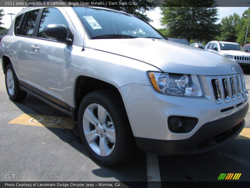 Bright Silver Metallic / Dark Slate Gray 2011 Jeep Compass 2.0 Latitude