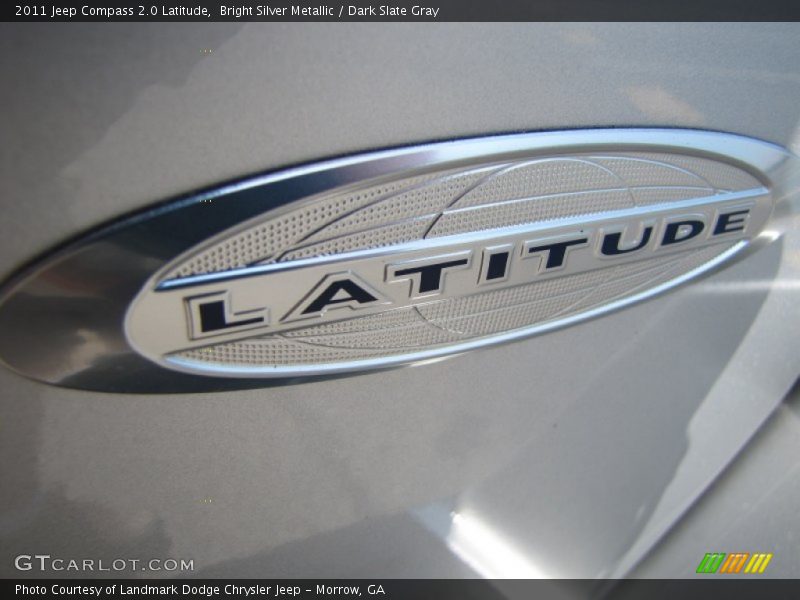 Bright Silver Metallic / Dark Slate Gray 2011 Jeep Compass 2.0 Latitude