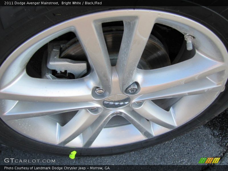 Bright White / Black/Red 2011 Dodge Avenger Mainstreet