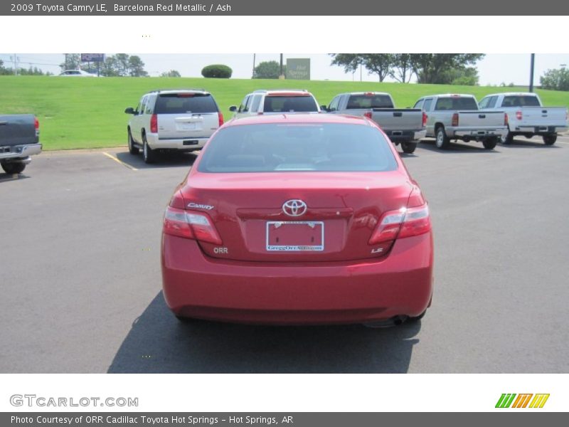 Barcelona Red Metallic / Ash 2009 Toyota Camry LE
