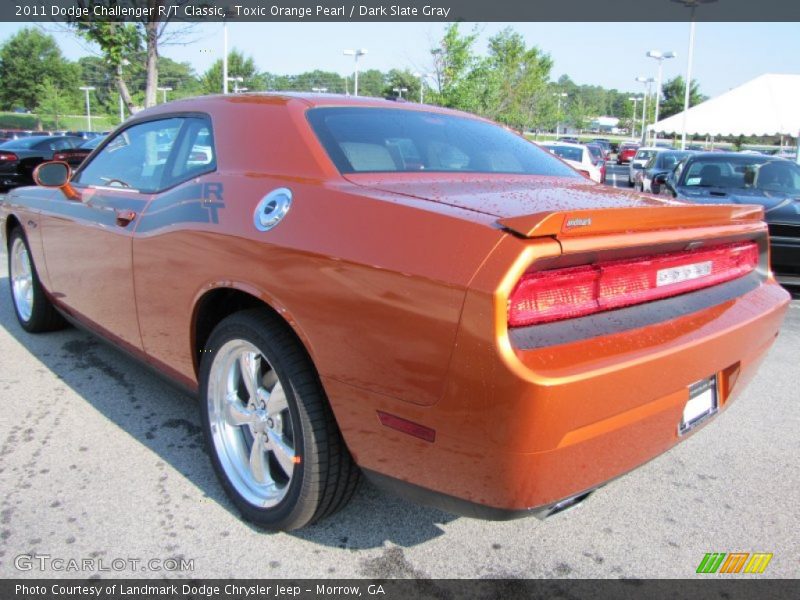 Toxic Orange Pearl / Dark Slate Gray 2011 Dodge Challenger R/T Classic