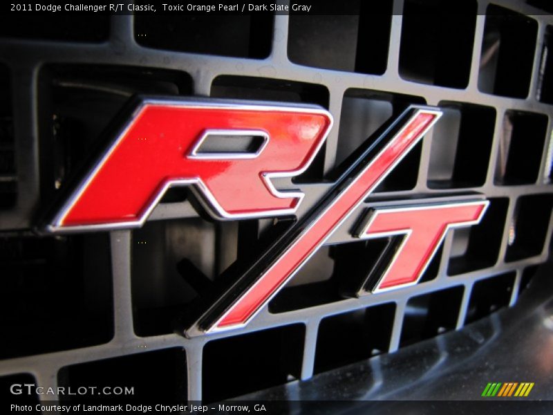 Toxic Orange Pearl / Dark Slate Gray 2011 Dodge Challenger R/T Classic
