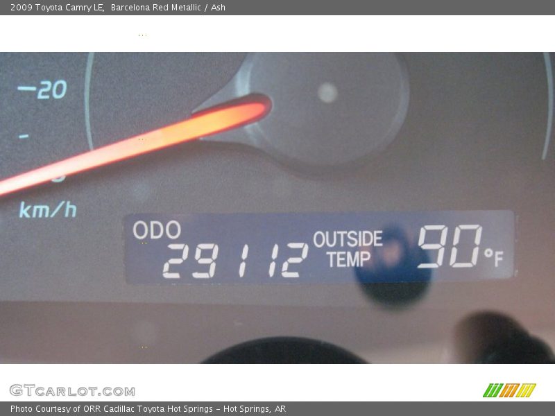 Barcelona Red Metallic / Ash 2009 Toyota Camry LE