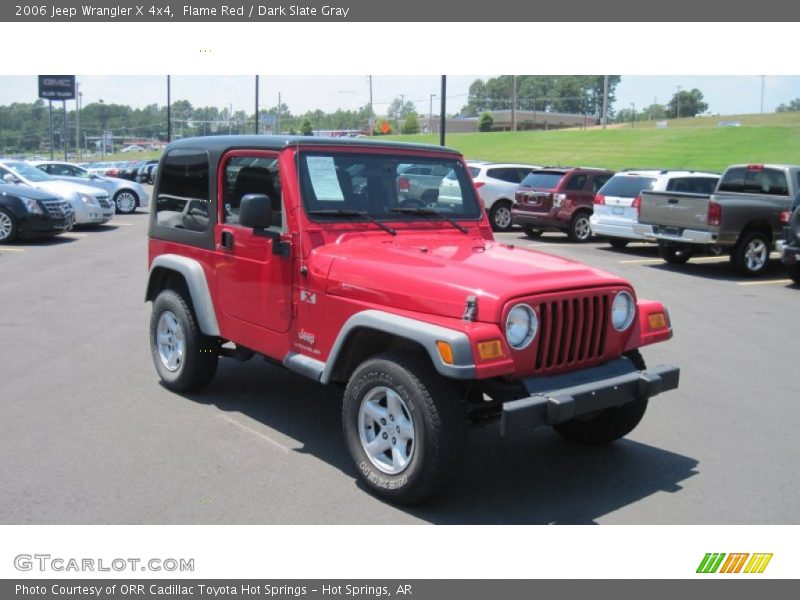 Flame Red / Dark Slate Gray 2006 Jeep Wrangler X 4x4