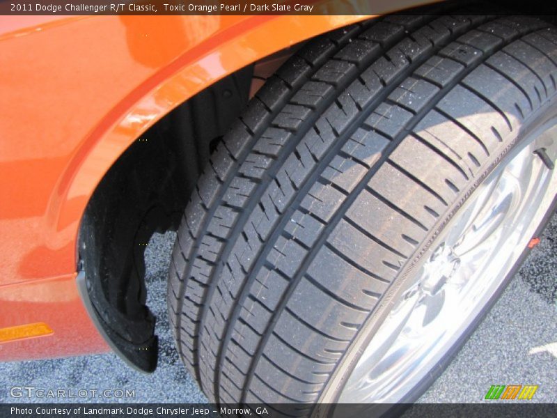 Toxic Orange Pearl / Dark Slate Gray 2011 Dodge Challenger R/T Classic