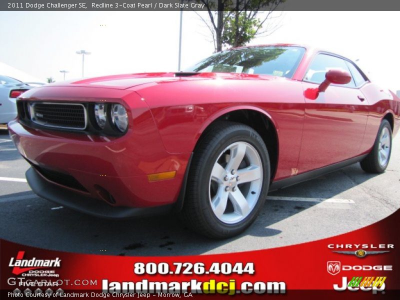 Redline 3-Coat Pearl / Dark Slate Gray 2011 Dodge Challenger SE