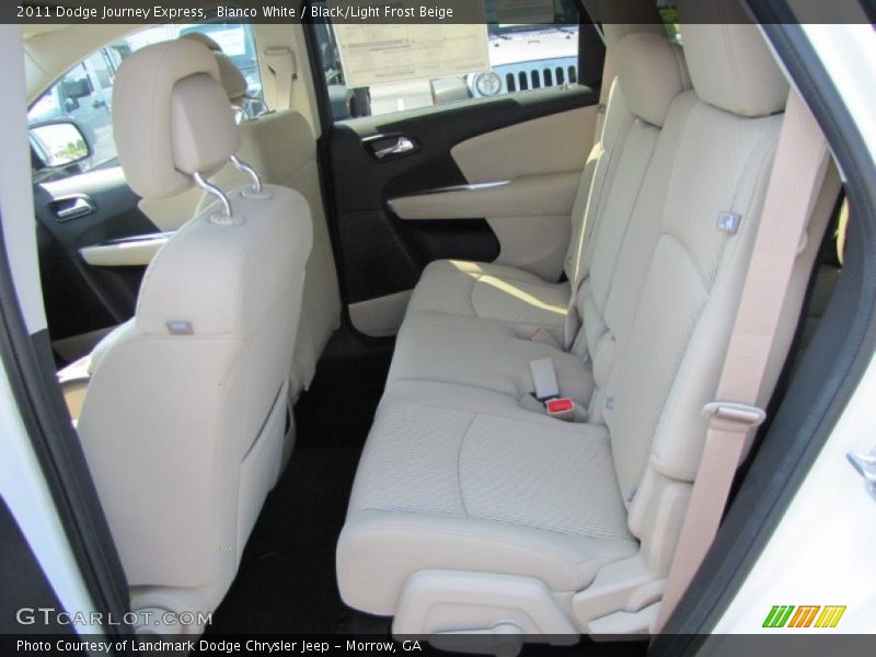 Bianco White / Black/Light Frost Beige 2011 Dodge Journey Express