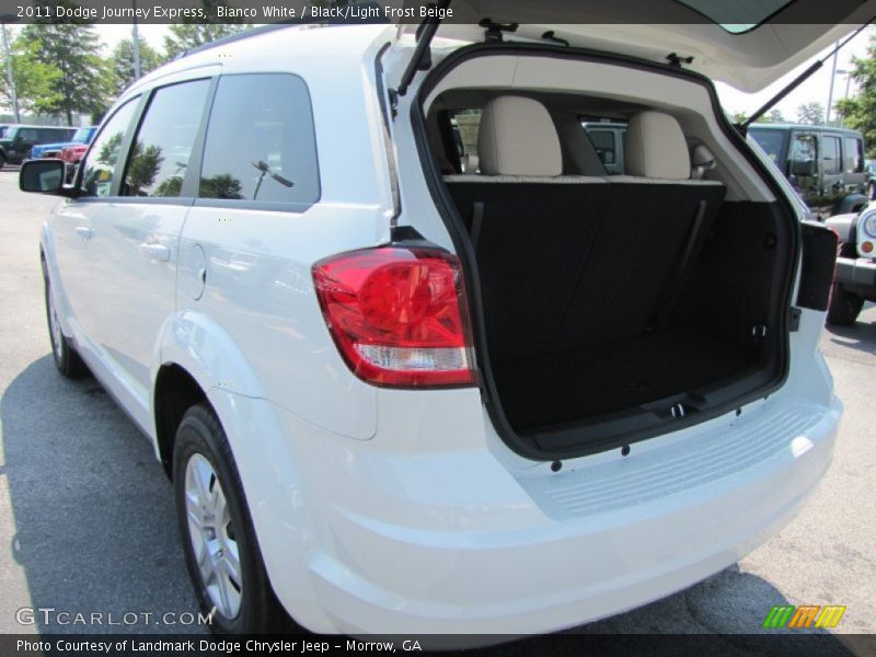 Bianco White / Black/Light Frost Beige 2011 Dodge Journey Express
