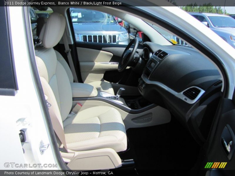 Bianco White / Black/Light Frost Beige 2011 Dodge Journey Express