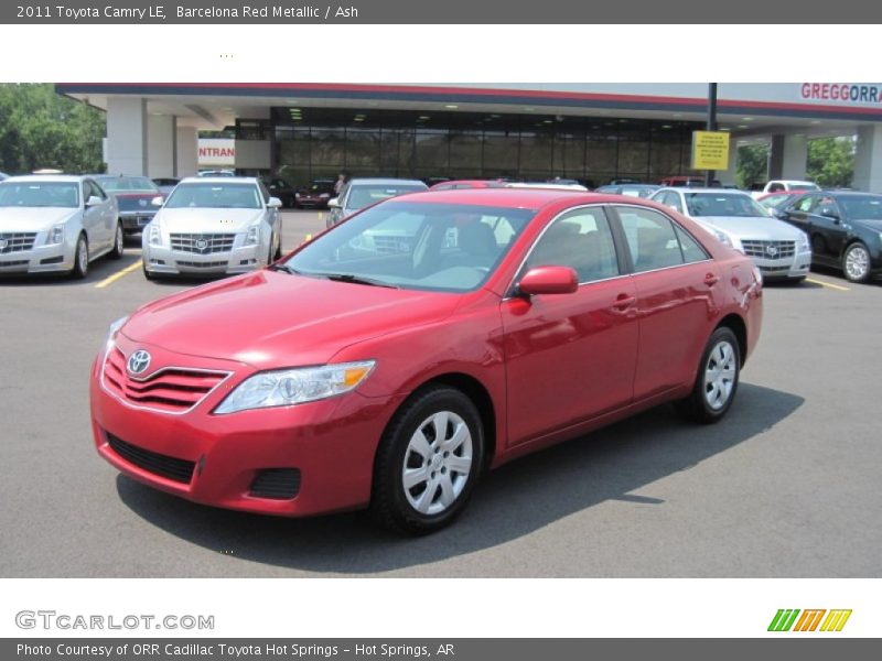 Barcelona Red Metallic / Ash 2011 Toyota Camry LE