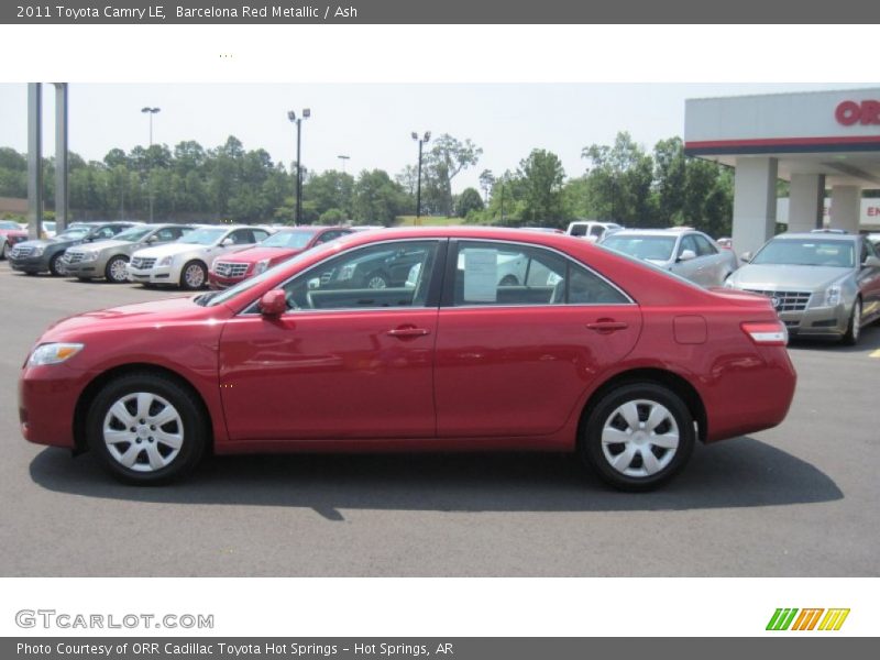 Barcelona Red Metallic / Ash 2011 Toyota Camry LE