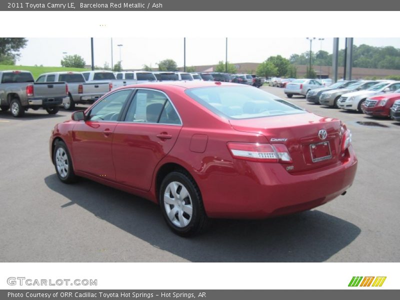 Barcelona Red Metallic / Ash 2011 Toyota Camry LE