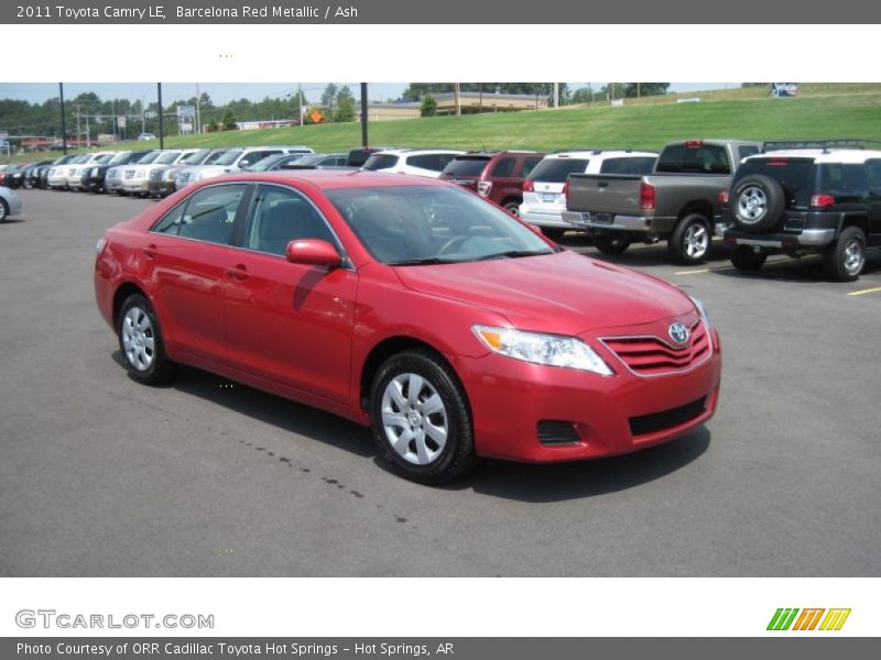 Barcelona Red Metallic / Ash 2011 Toyota Camry LE