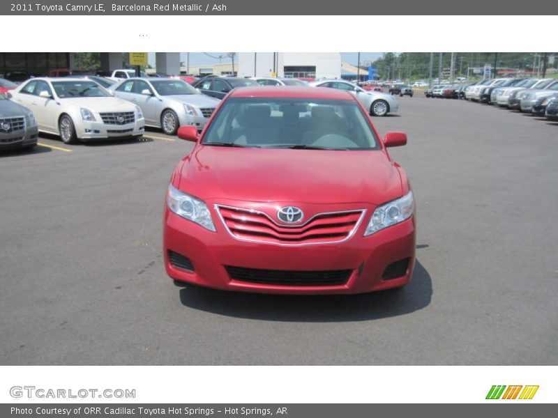 Barcelona Red Metallic / Ash 2011 Toyota Camry LE