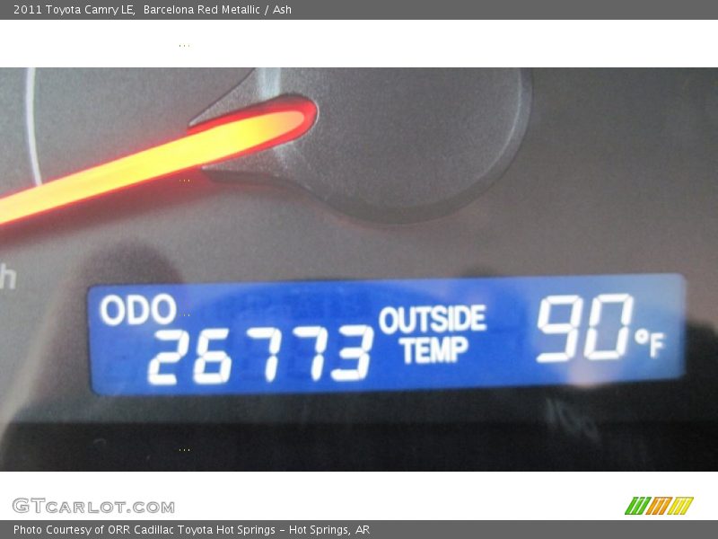 Barcelona Red Metallic / Ash 2011 Toyota Camry LE