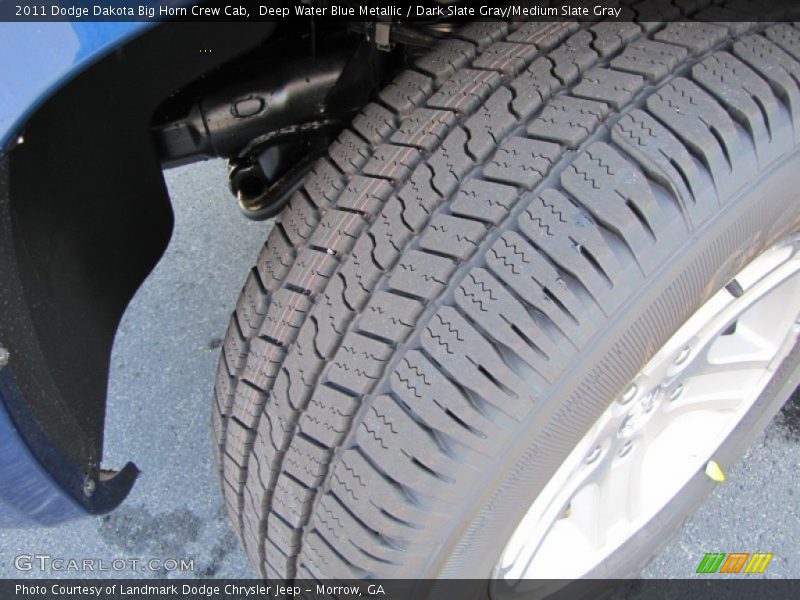 Deep Water Blue Metallic / Dark Slate Gray/Medium Slate Gray 2011 Dodge Dakota Big Horn Crew Cab