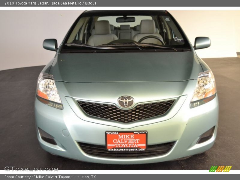 Jade Sea Metallic / Bisque 2010 Toyota Yaris Sedan