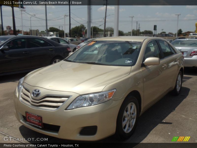 Sandy Beach Metallic / Bisque 2011 Toyota Camry LE