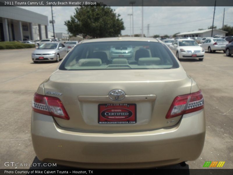 Sandy Beach Metallic / Bisque 2011 Toyota Camry LE