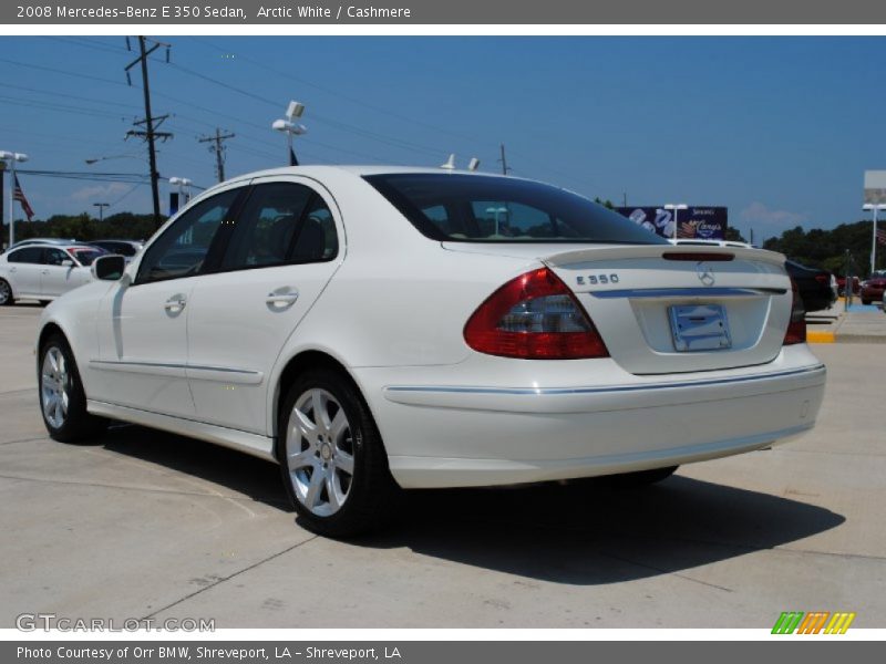 Arctic White / Cashmere 2008 Mercedes-Benz E 350 Sedan