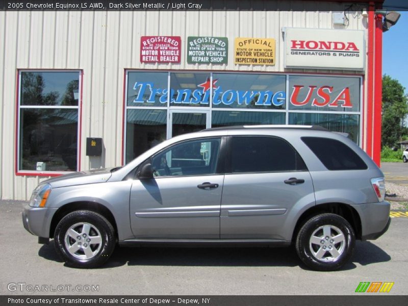 Dark Silver Metallic / Light Gray 2005 Chevrolet Equinox LS AWD